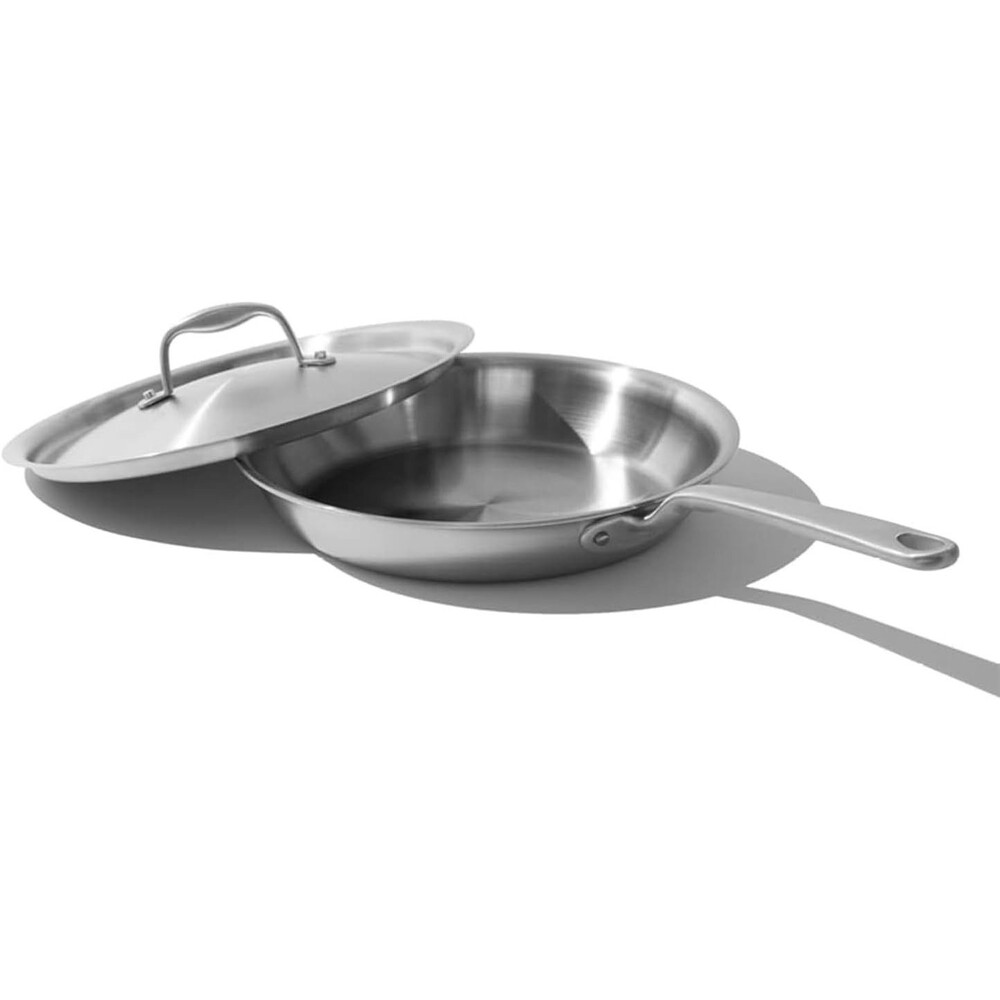 Made In Cookware - 10-Inch Stainless Steel Frying Pan With Lid - 5 Ply Stainless